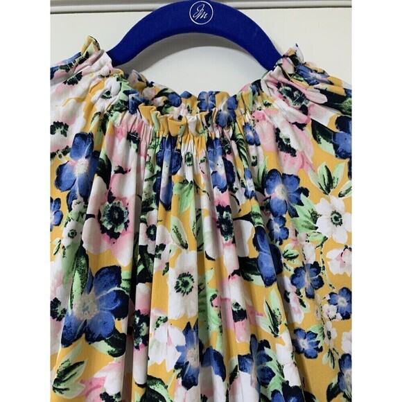 Maggy London Floral Print Dress Size 2 Elastic At The Waist. - Picture 3 of 5